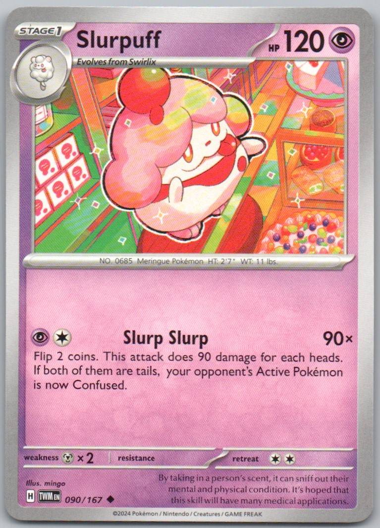 Slurpuff 090 Normal Psychic Card - Twilight Masquerade