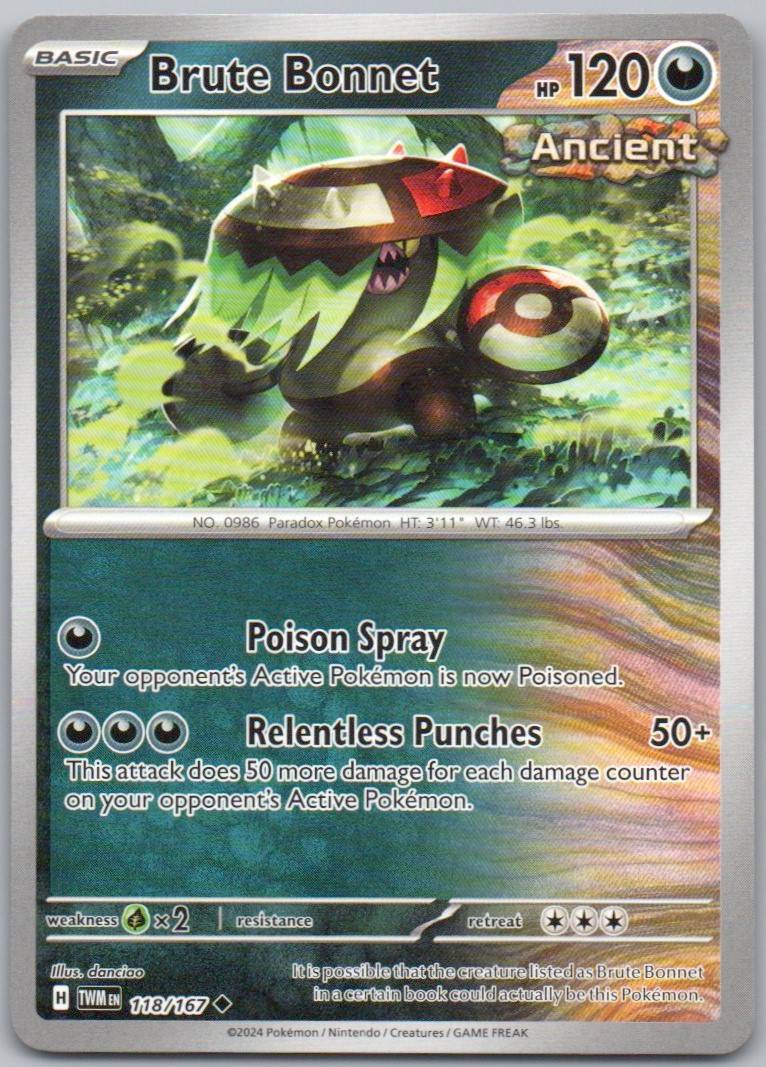 Brute Bonnet 118 Normal Darkness Card - Twilight Masquerade