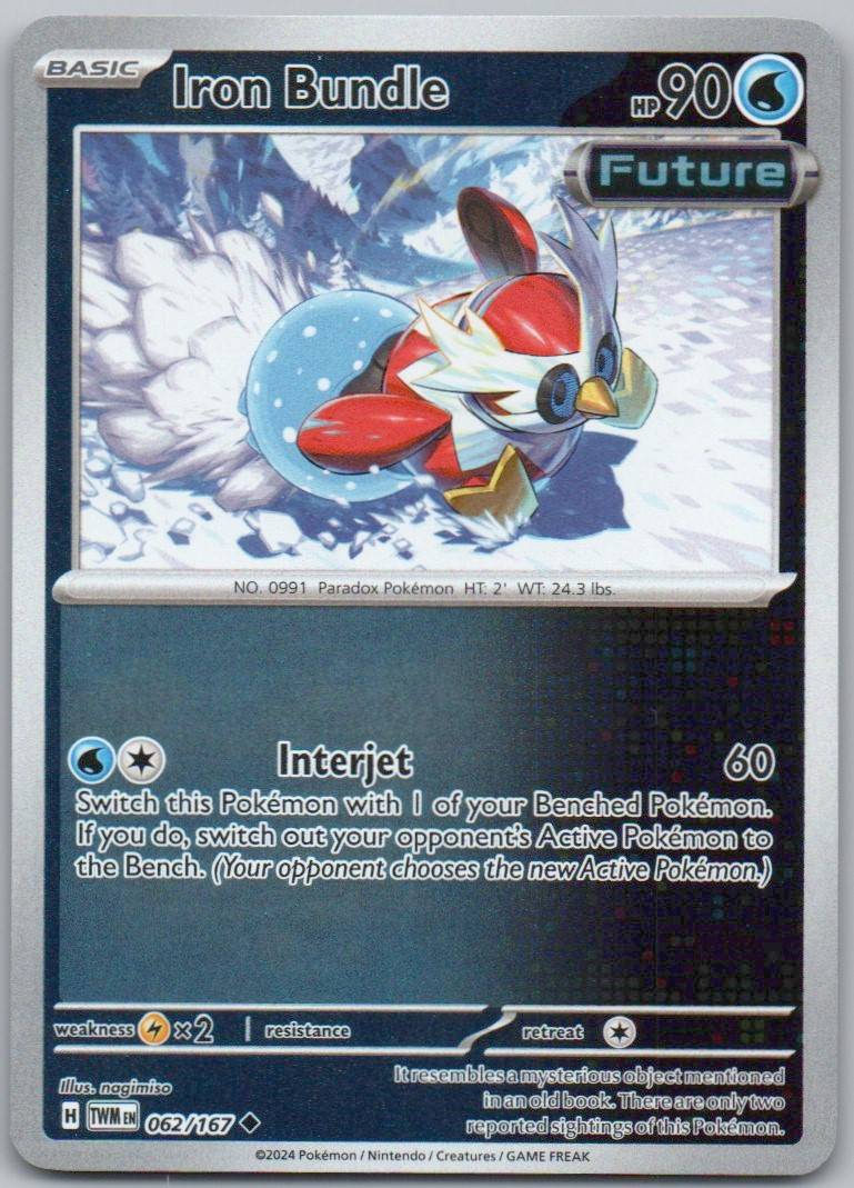 Iron Bundle 062 Reverse Holo Water Card - Twilight Masquerade
