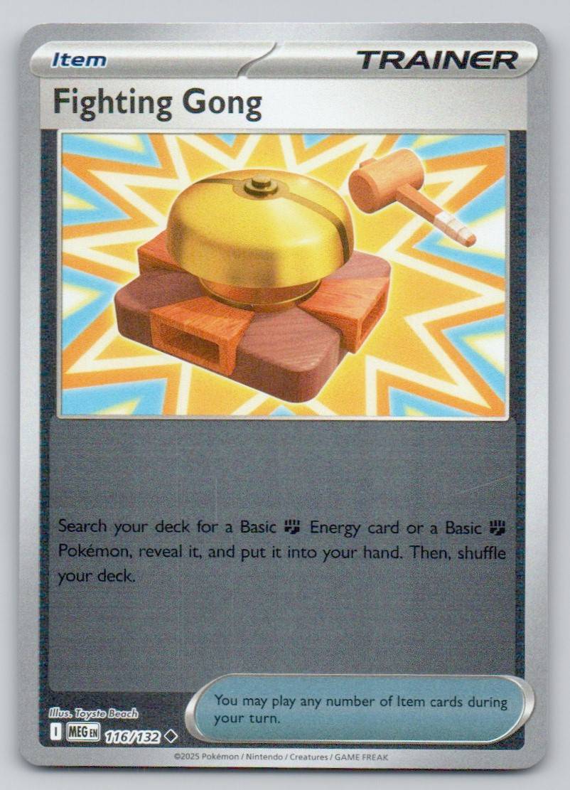 Fighting Gong 116 REV Card - Mega Evolution
