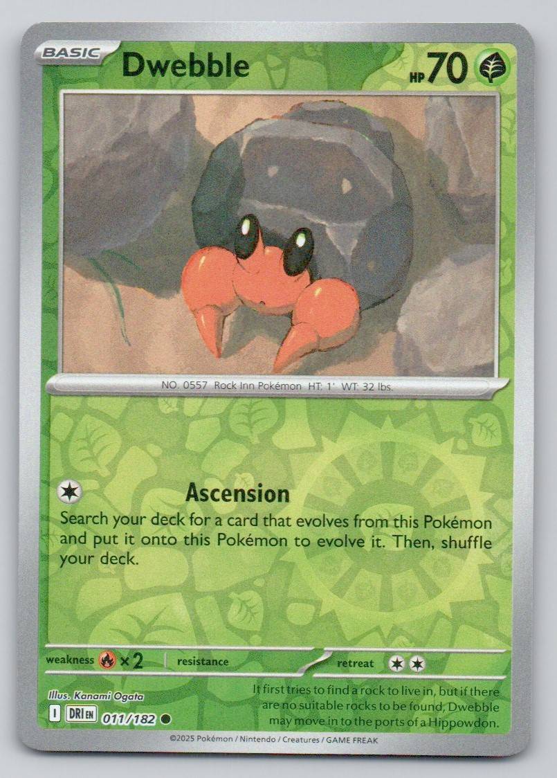 Dwebble 011 REV Card - Destined Rivals