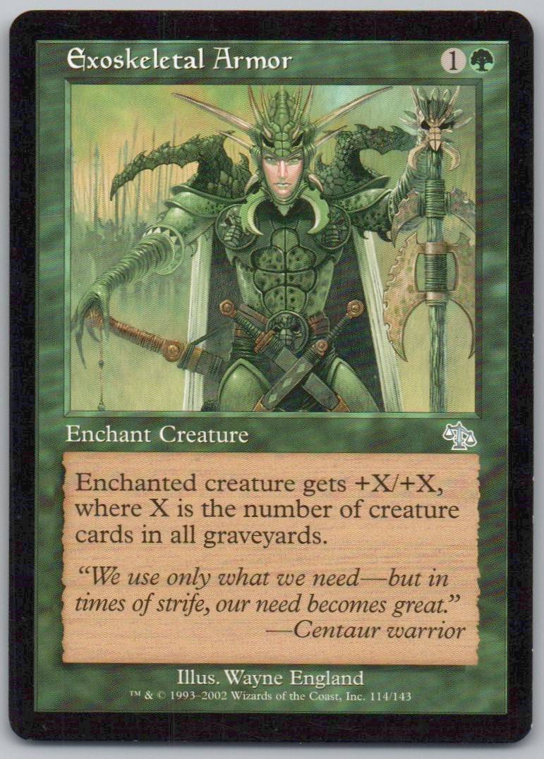Exoskeletal Armor 114 Normal Enchantment Card - Judgment