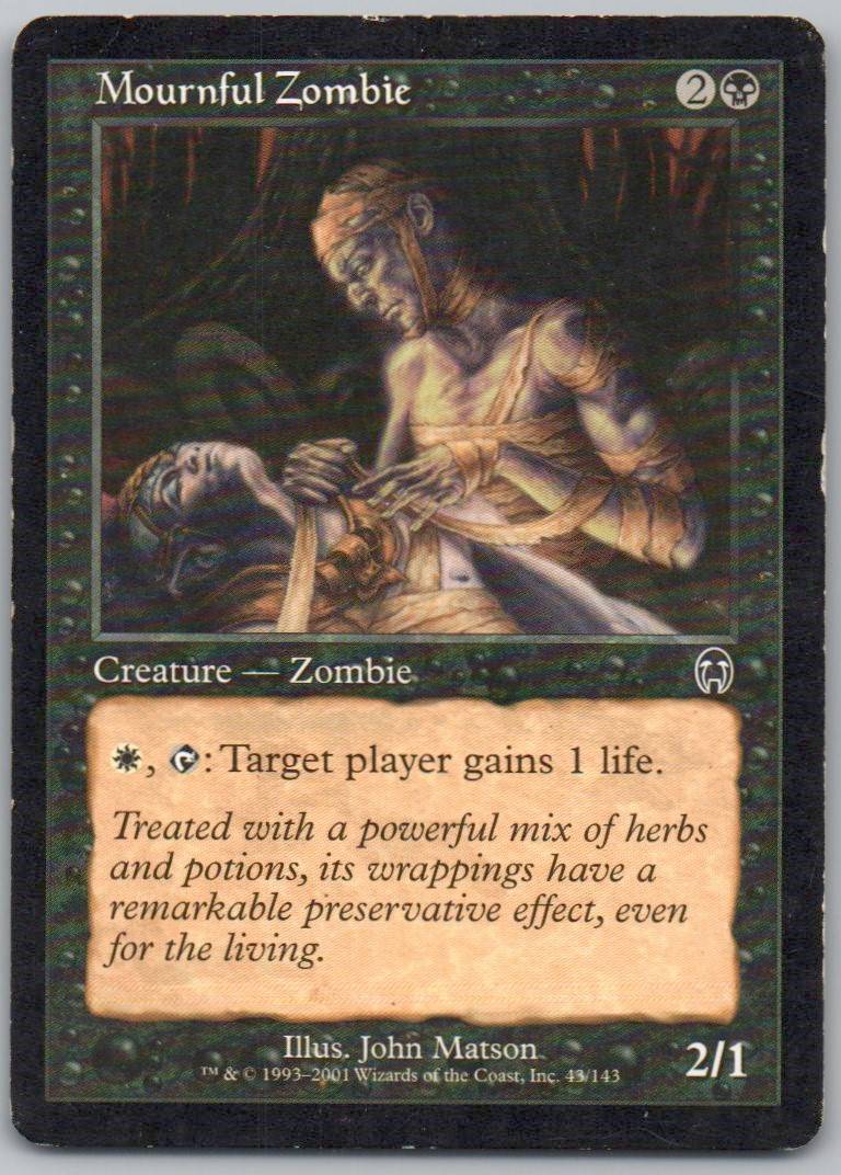 Mournful Zombie 43 Normal Creature Card - Apocalypse
