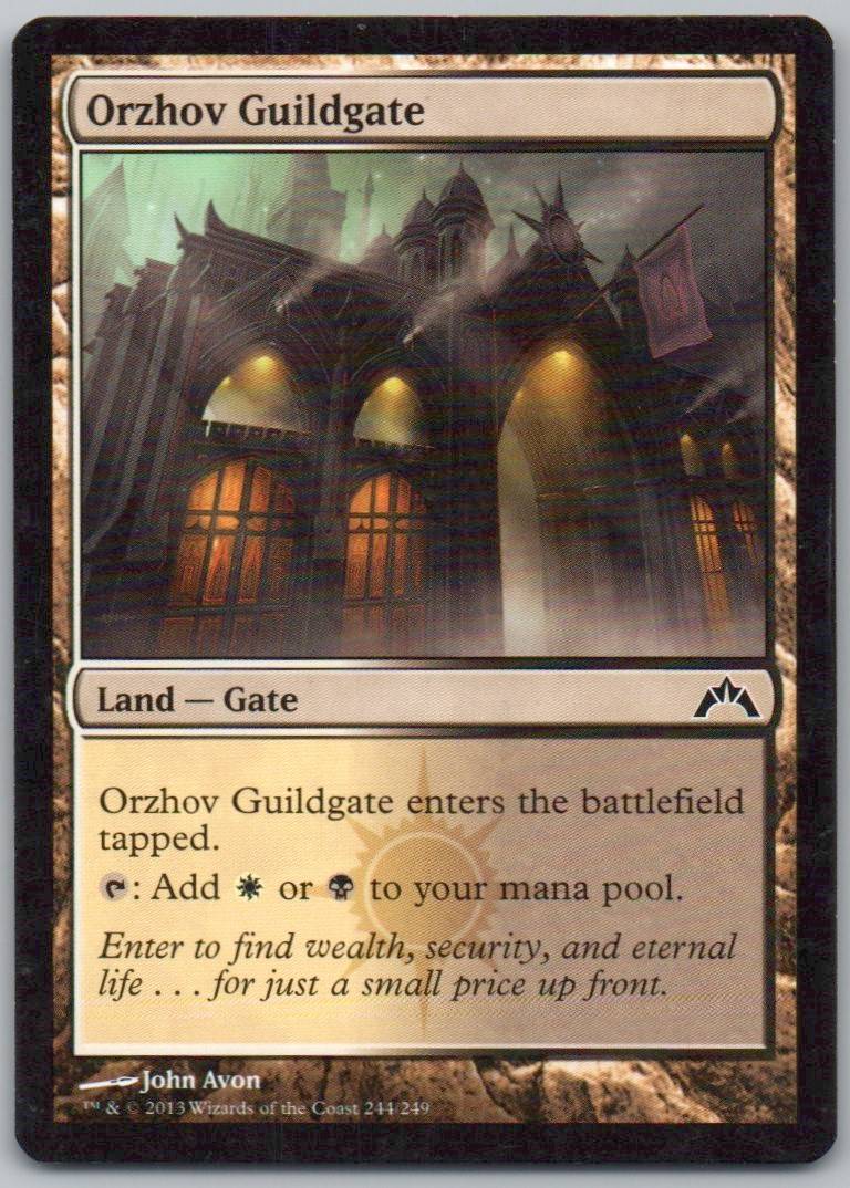 Orzhov Guildgate 244 Normal Land Card - Gatecrash