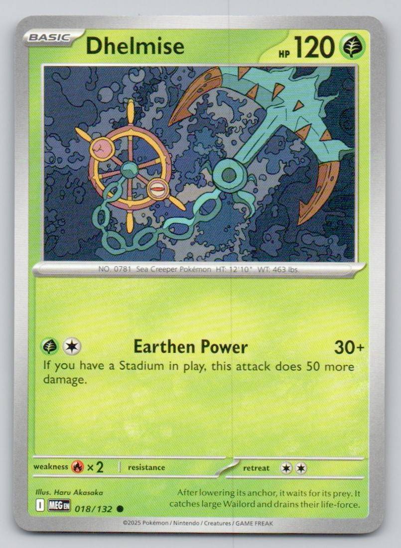 Dhelmise 018 NOR Card - Mega Evolution