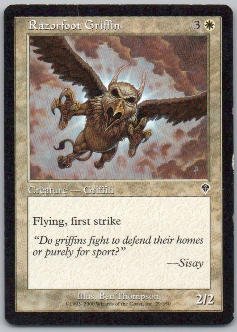 Razorfoot Griffin 29 Normal Creature Card - Invasion