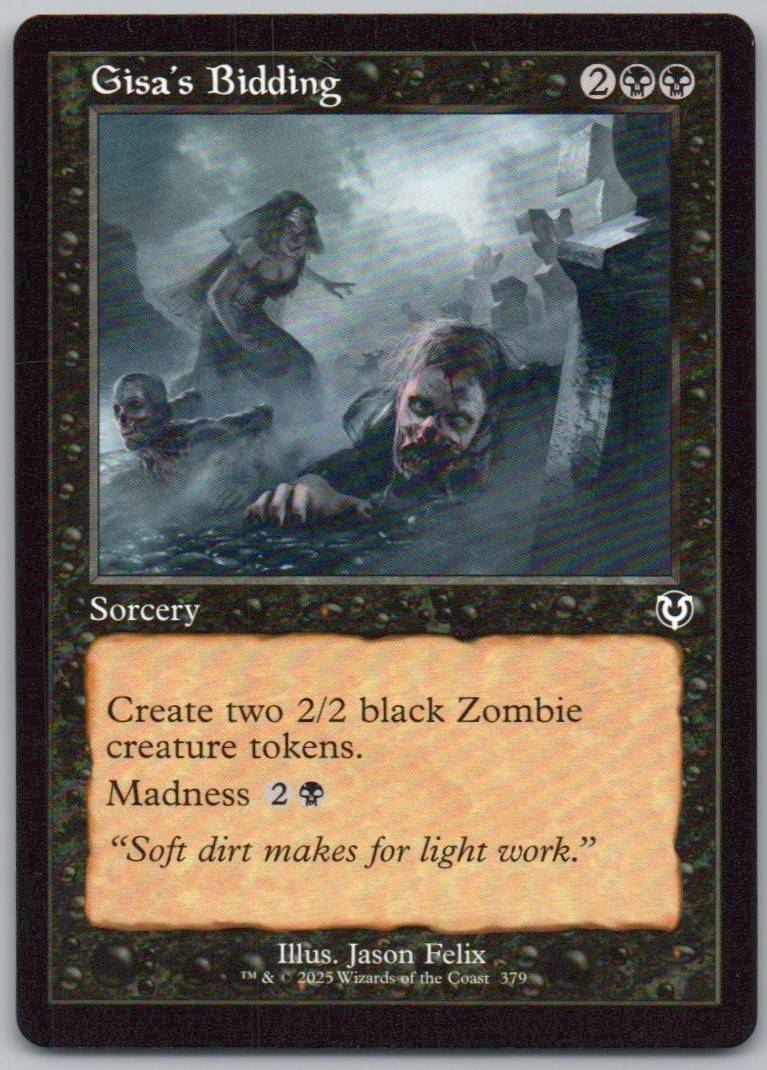 Gisa's Bidding (Retro Frame) 379 Normal Sorcery Card - Innistrad Remastered
