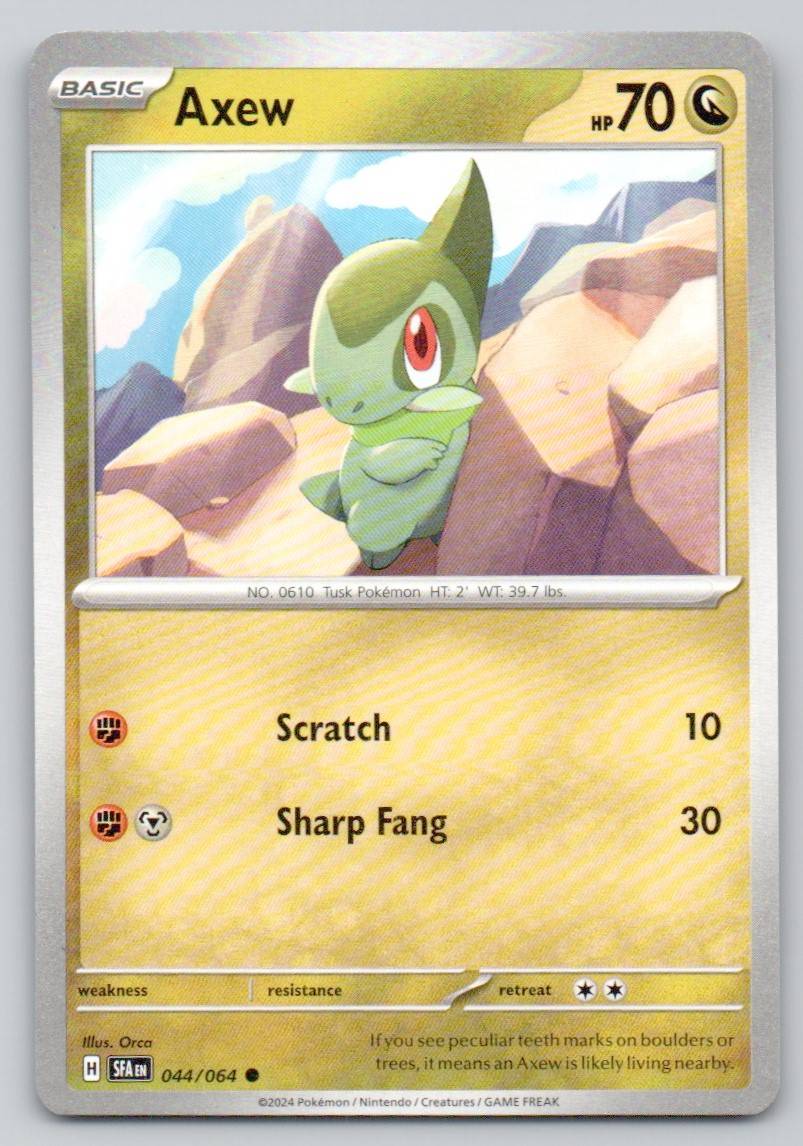 Axew 044 NOR Card - Shrouded Fable