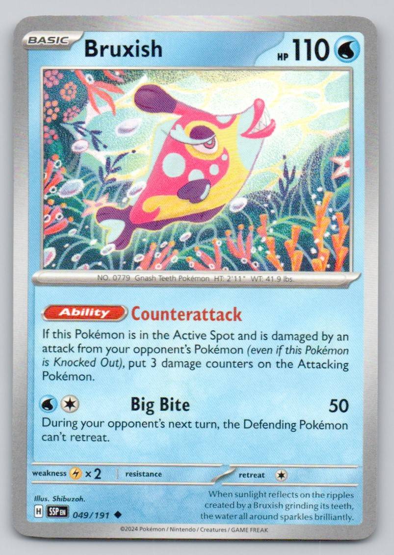 Bruxish 049 NOR Card - Surging Sparks