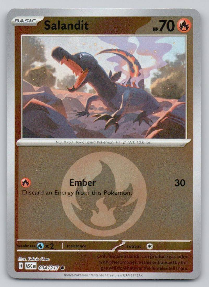 Salandit (Energy Symbol Pattern) 034 NOR Card - Ascended Heroes
