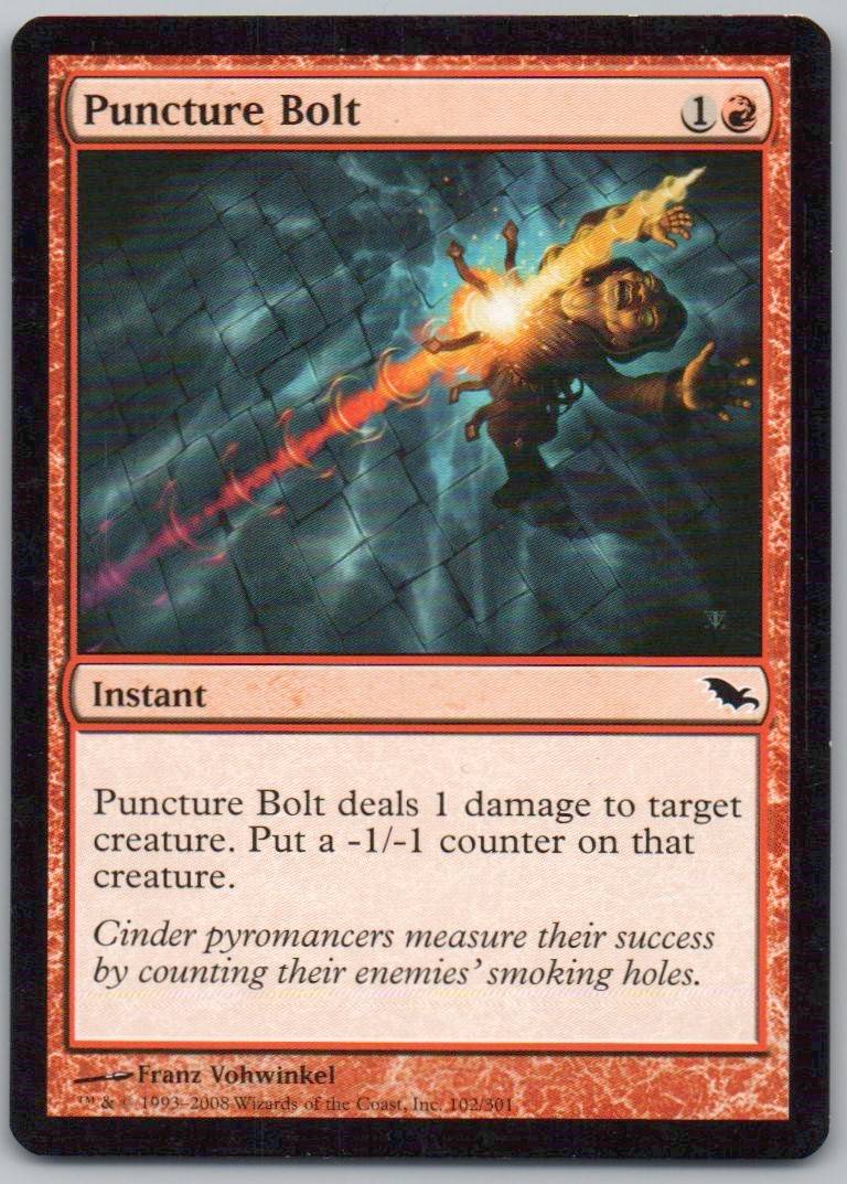 Puncture Bolt 102 Normal Instant Card - Shadowmoor