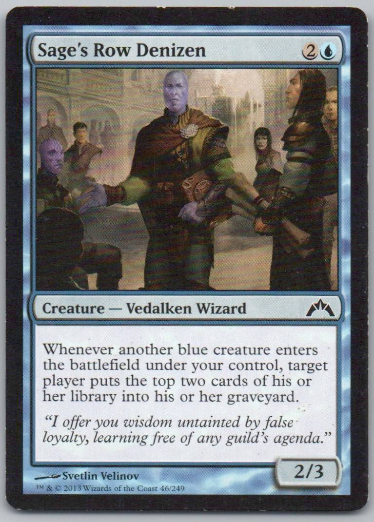 Sage's Row Denizen 46 Normal Creature Card - Gatecrash