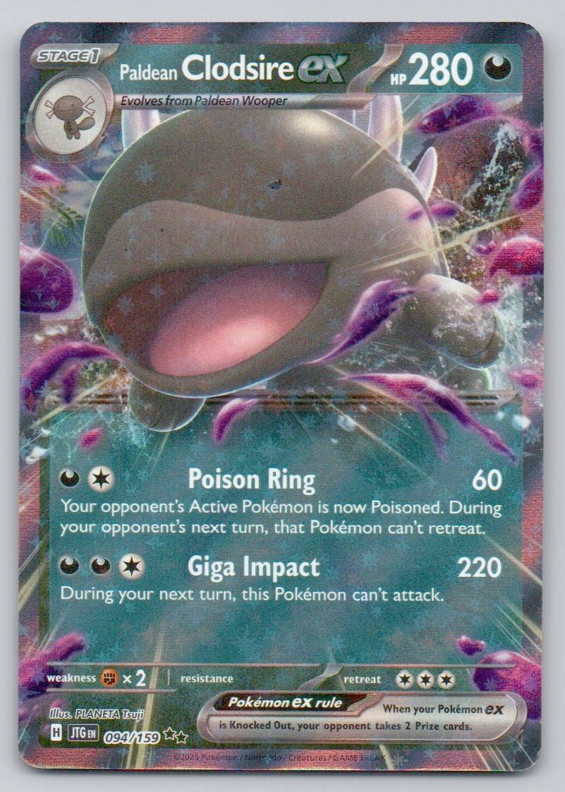 Paldean Clodsire ex 094 NOR Card - Journey Together