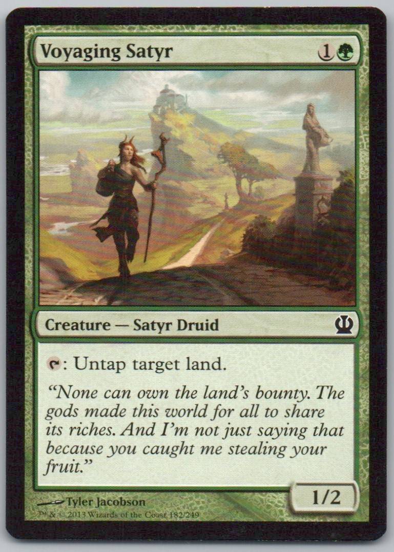 Voyaging Satyr 182 Normal Creature Card - Theros