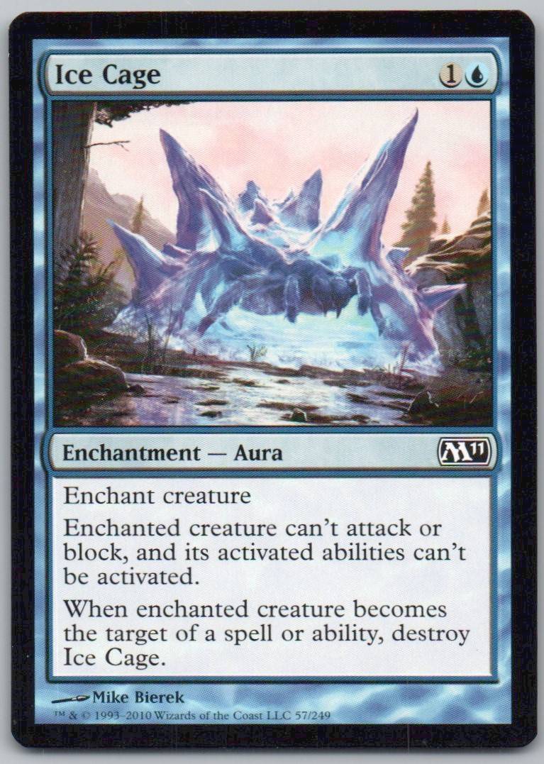 Ice Cage 57 Normal Enchantment Card - Magic 2011