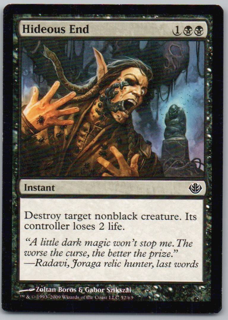 Hideous End 52 Normal Instant Card - Duel Decks: Garruk vs. Liliana