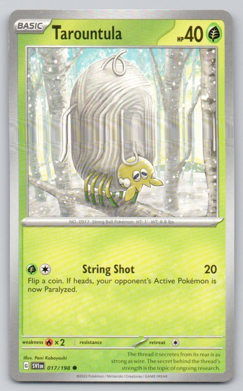 Tarountula 017 NOR Card - Scarlet & Violet