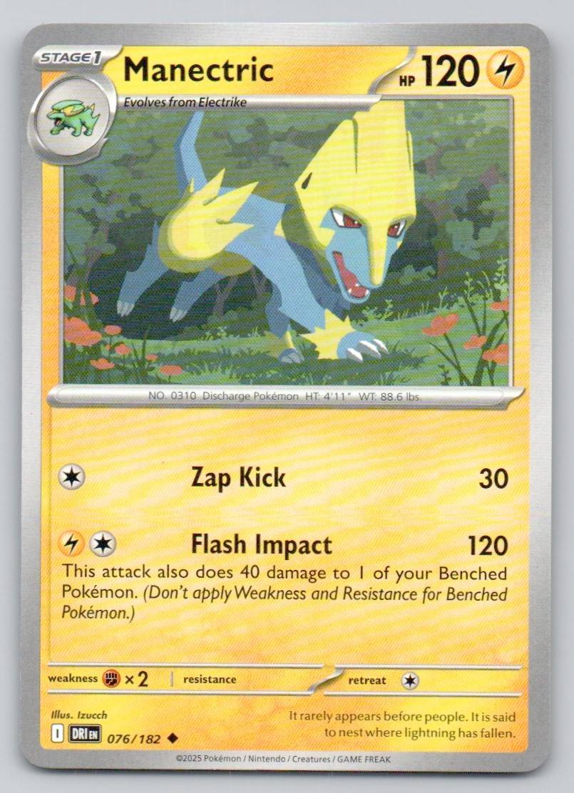 Manectric 076 NOR Card - Destined Rivals