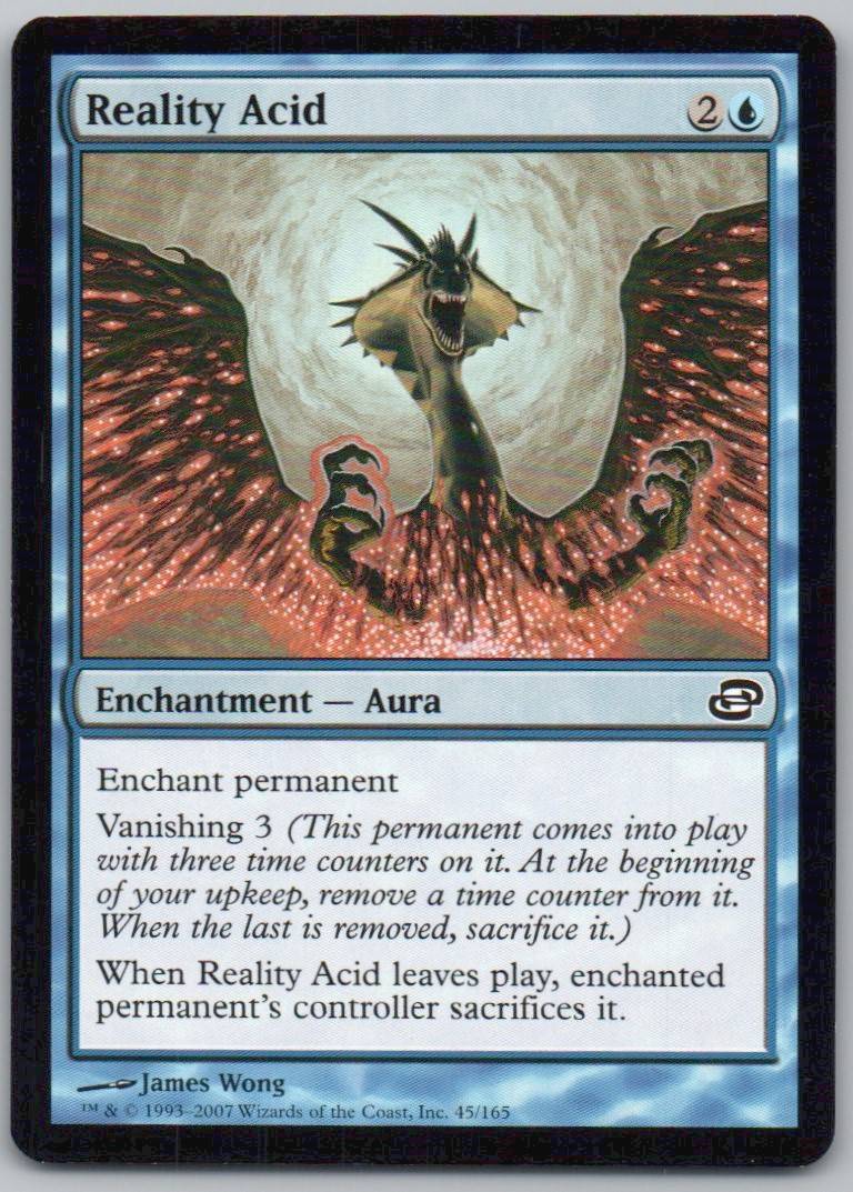 Reality Acid 45 Normal Enchantment Card - Planar Chaos