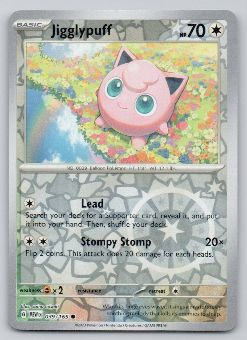 Jigglypuff 039 REV Card - 151
