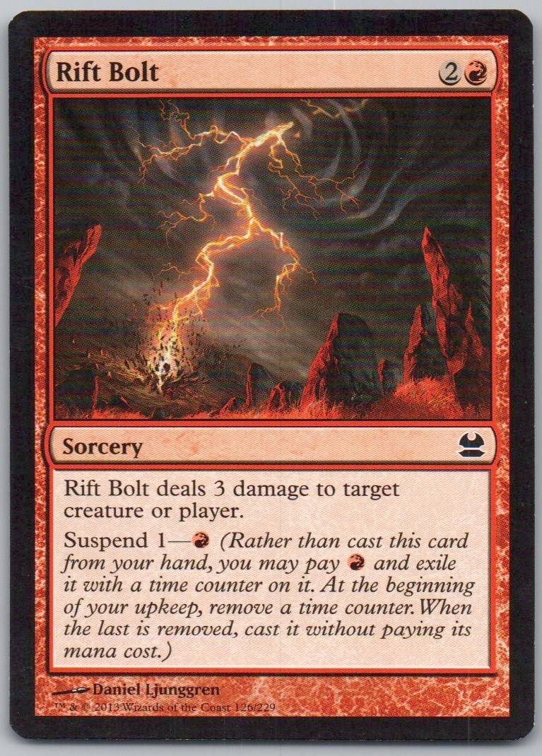 Rift Bolt 126 Normal Sorcery Card - Modern Masters