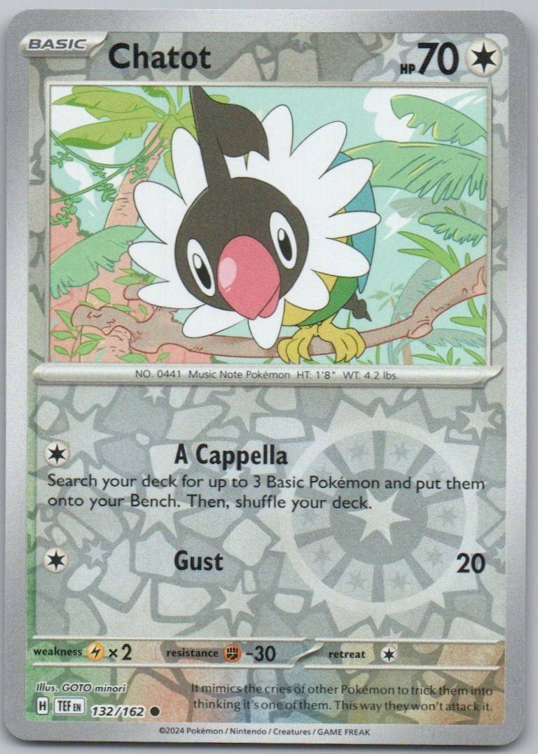 Chatot 132 REV Card - Temporal Forces