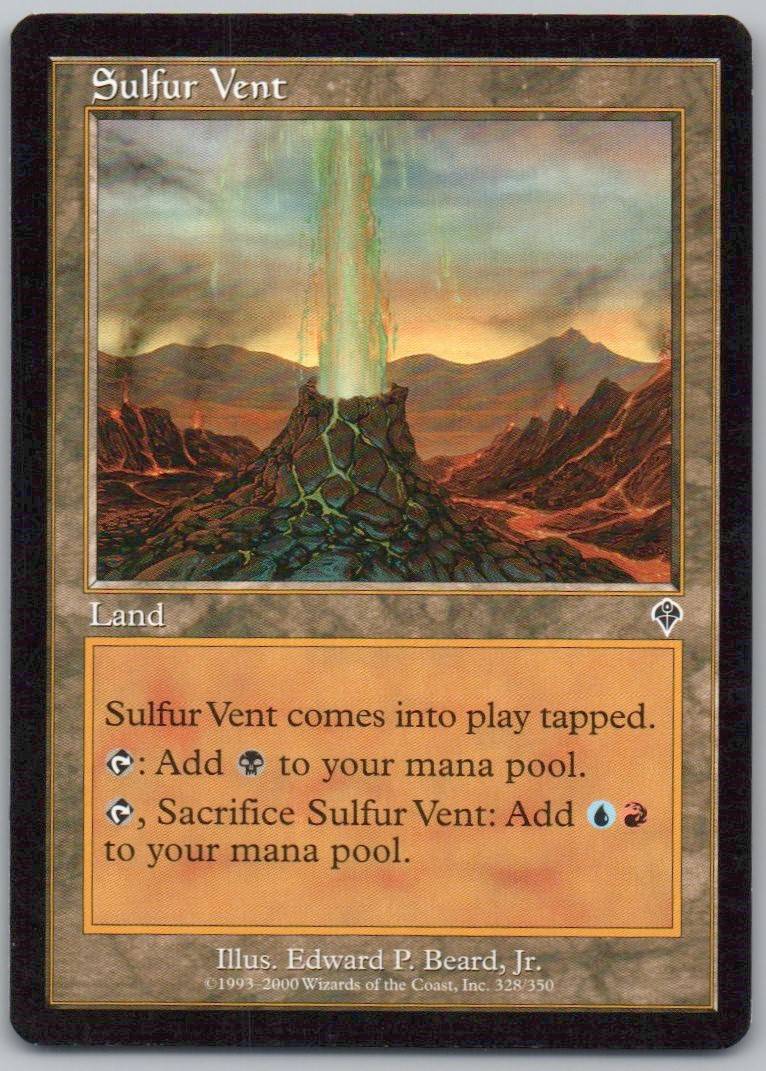 Sulfur Vent 328 Normal Land Card - Invasion