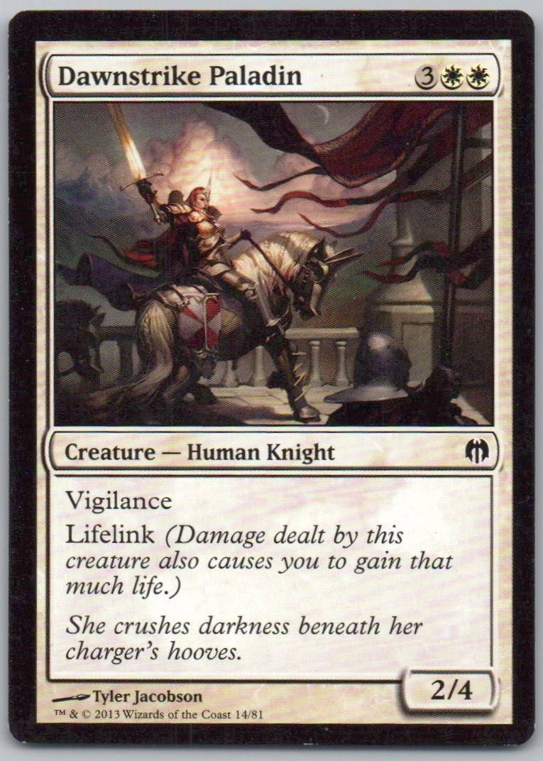 Dawnstrike Paladin 14 Normal Creature Card - Duel Decks: Heroes vs. Monsters
