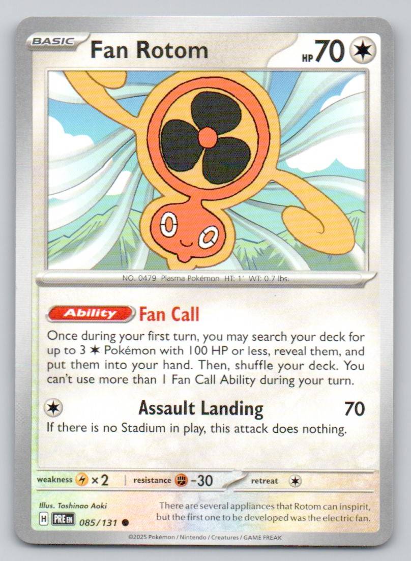 Fan Rotom 085 NOR Card - Prismatic Evolutions