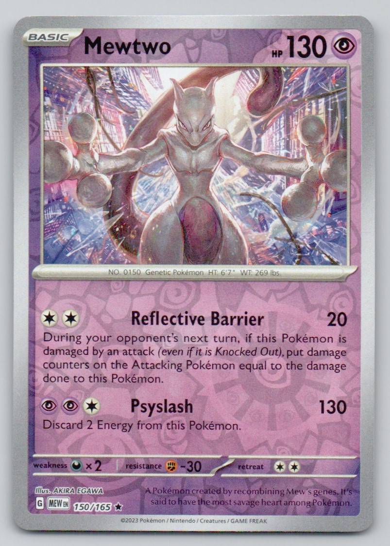 Mewtwo 150 REV Card - 151