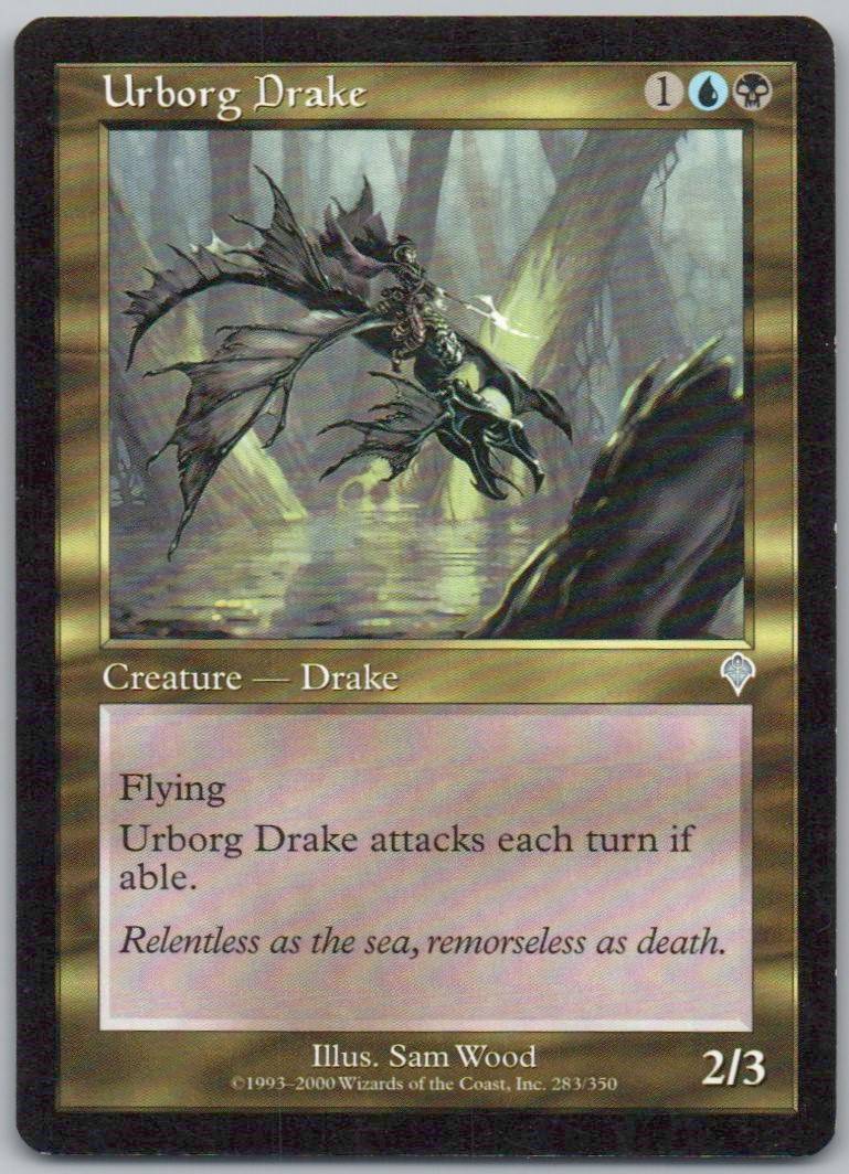 Urborg Drake 283 Normal Creature Card - Invasion