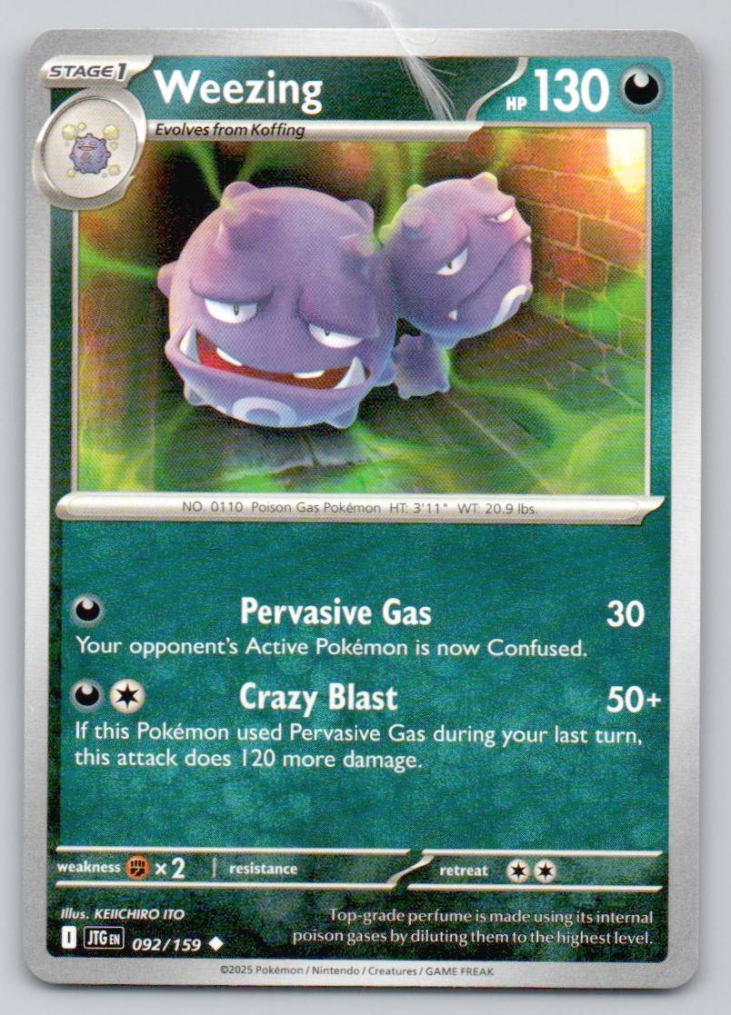 Weezing 092 NOR Card - Journey Together