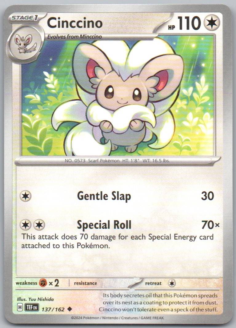 Cinccino 137 NOR Card - Temporal Forces