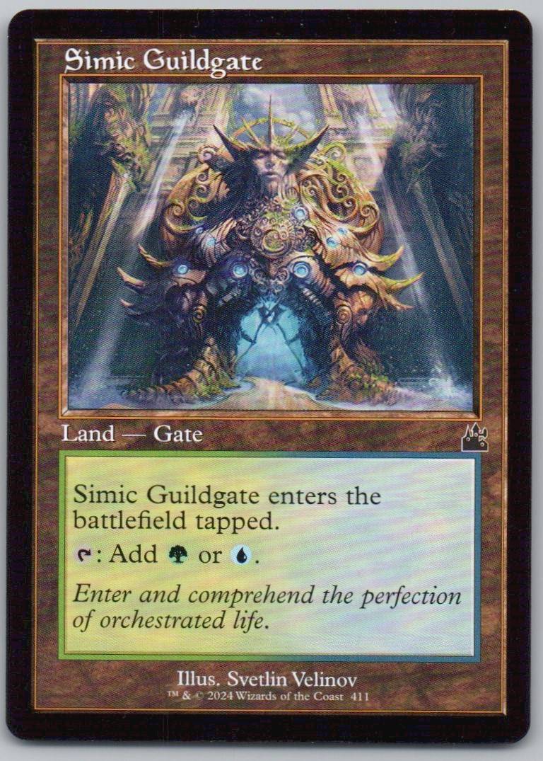 Simic Guildgate (Retro Frame) 411 Normal Land Card - Ravnica Remastered