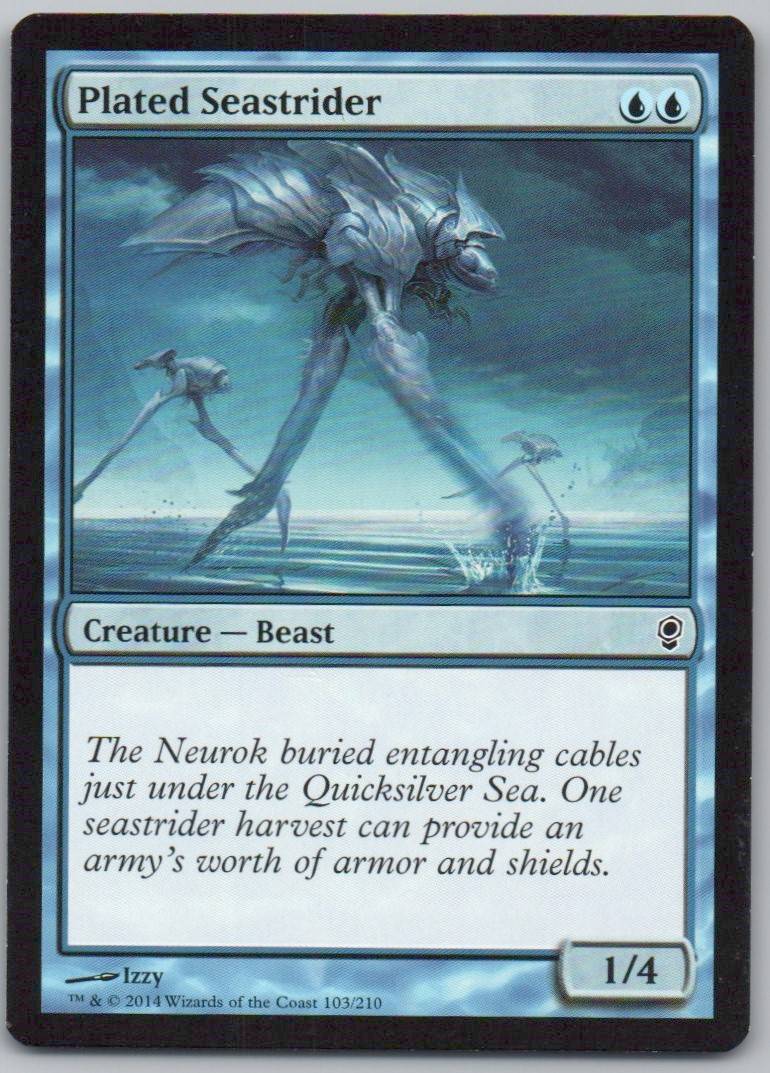 Plated Seastrider 103 Normal Creature Card - Conspiracy
