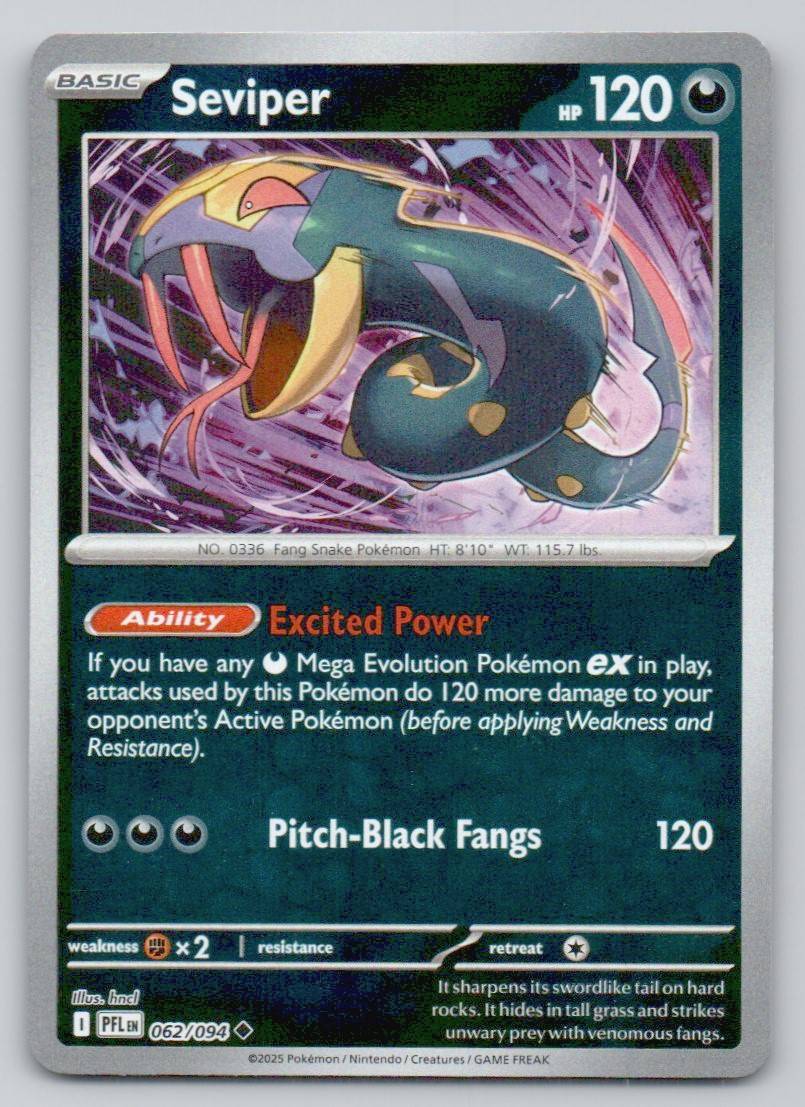 Seviper 062 REV Card - Phantasmal Flames