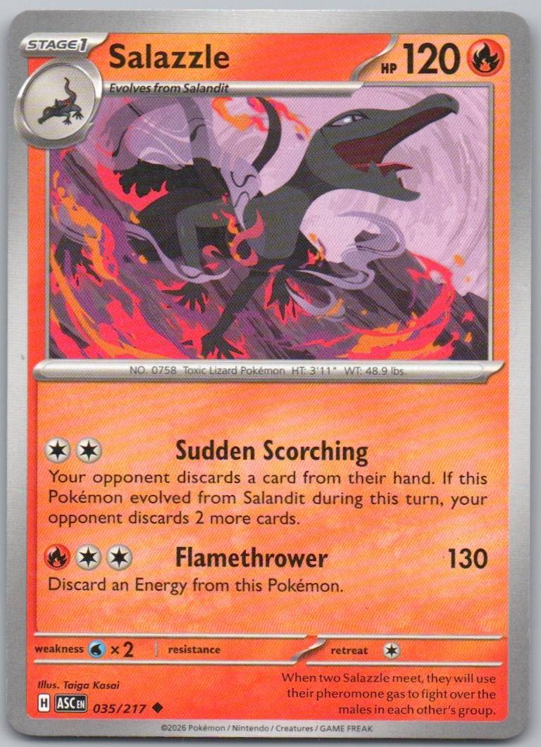 Salazzle 035 NOR Card - Ascended Heroes