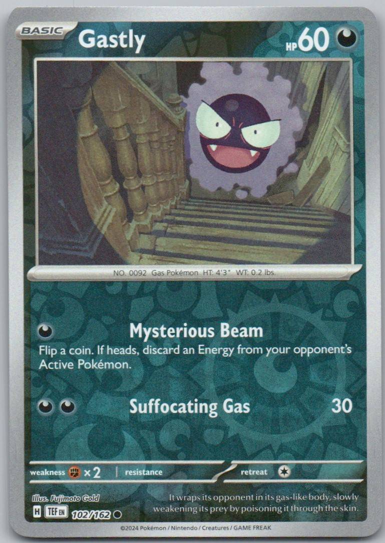 Gastly 102 REV Card - Temporal Forces