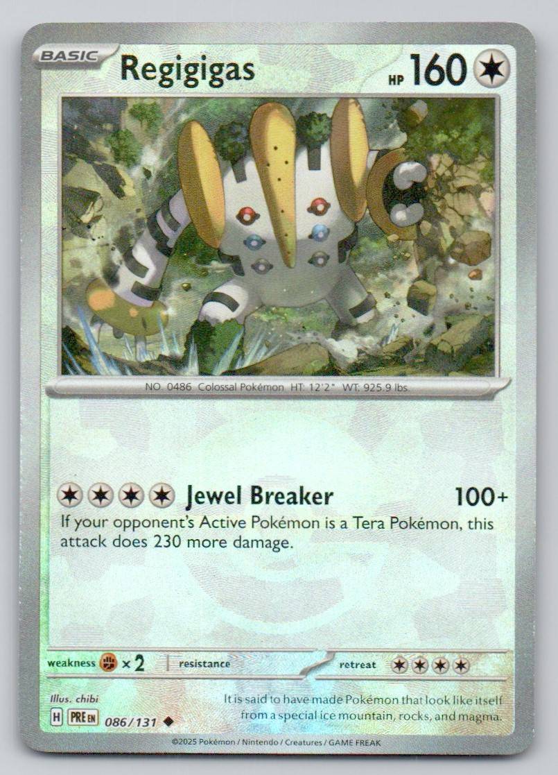 Regigigas (Poke Ball Pattern) 086 NOR Card - Prismatic Evolutions