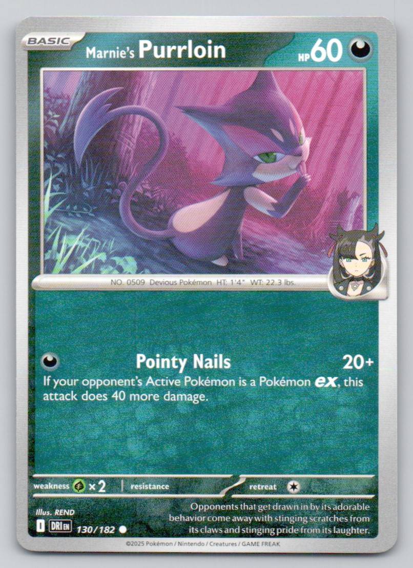 Marnie's Purrloin 130 NOR Card - Destined Rivals