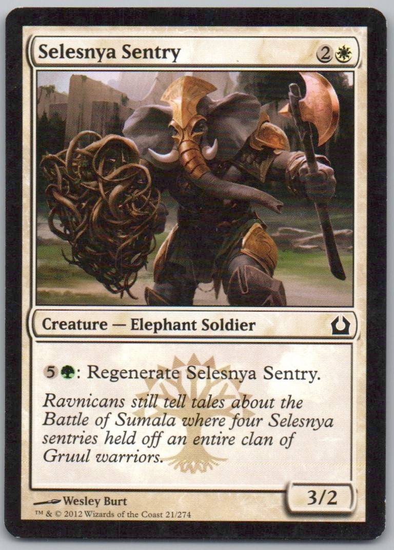 Selesnya Sentry 21 Normal Creature Card - Return to Ravnica