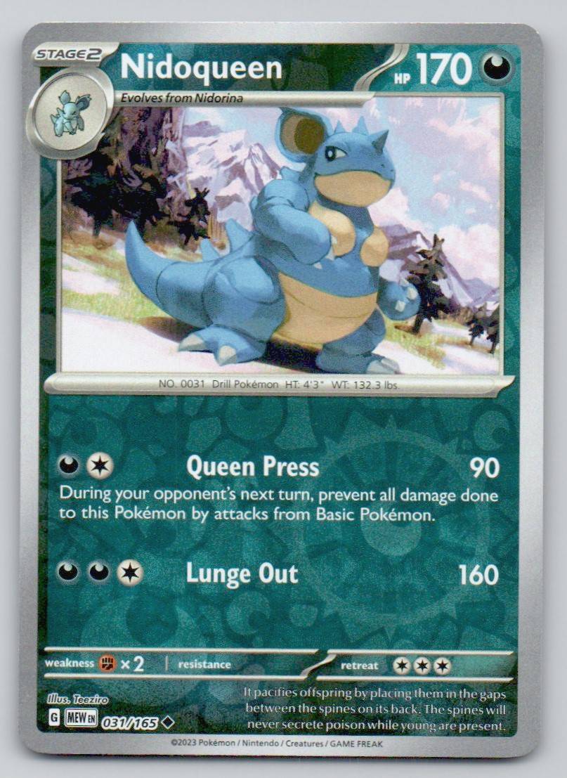 Nidoqueen 031 REV Card - 151