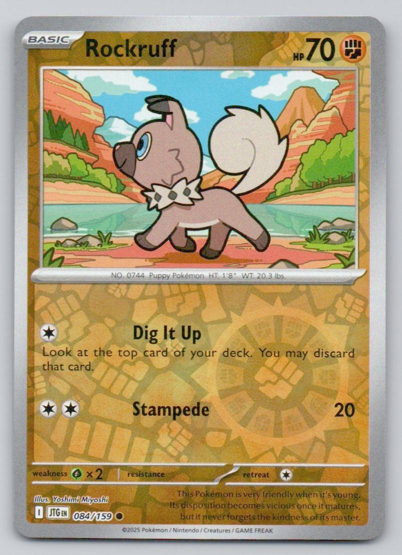 Rockruff 084 REV Card - Journey Together