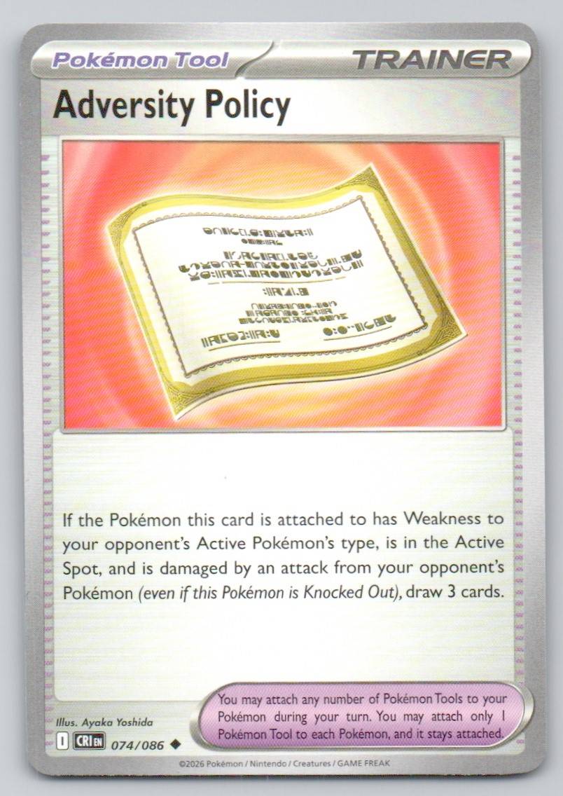 Adversity Policy 074 NOR Card - ME04: Chaos Rising