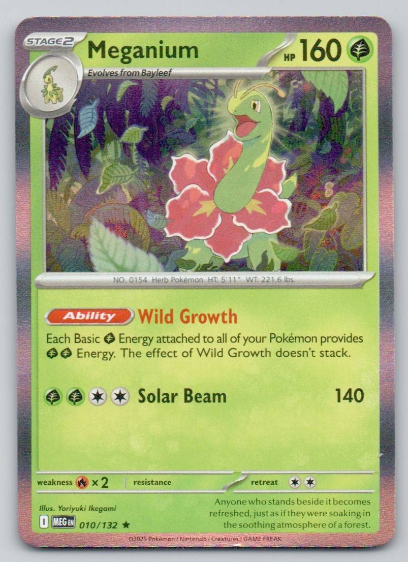 Meganium 010 NOR Card - Mega Evolution