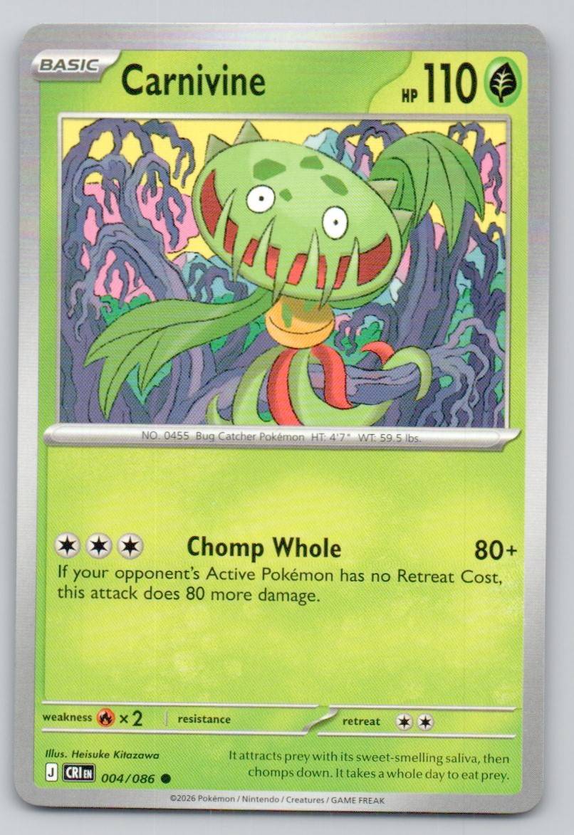 Carnivine 004 NOR Card - ME04: Chaos Rising