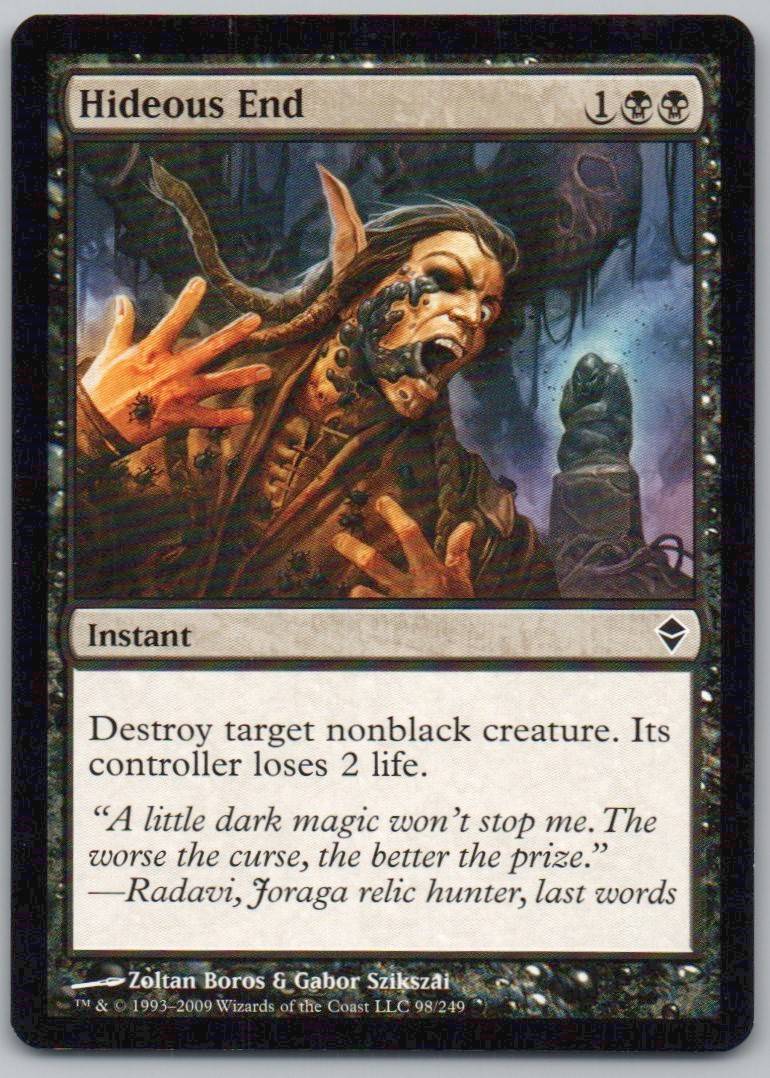 Hideous End 52 Normal Instant Card - Zendikar