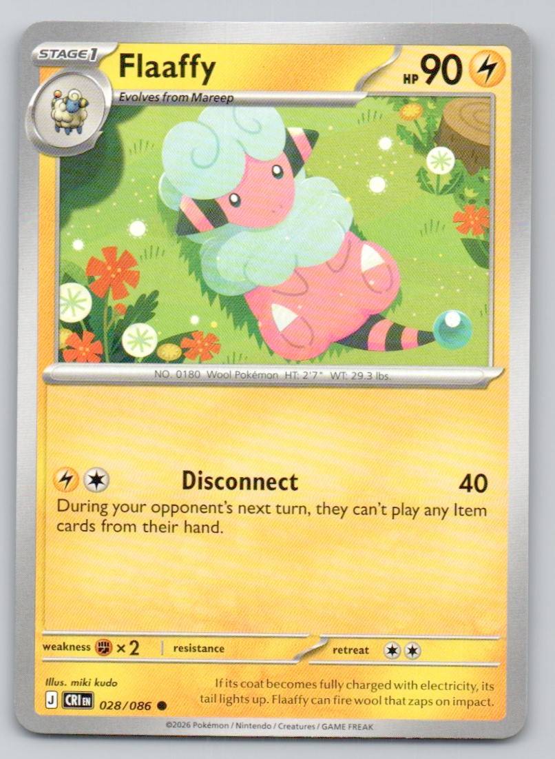 Flaaffy 028 NOR Card - ME04: Chaos Rising