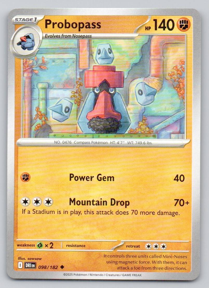 Probopass 098 NOR Card - Destined Rivals