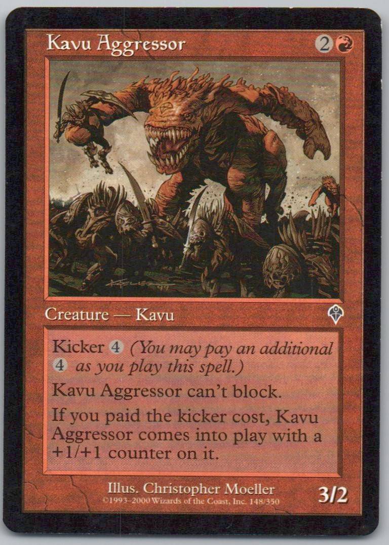 Kavu Aggressor 148 Normal Creature Card - Invasion